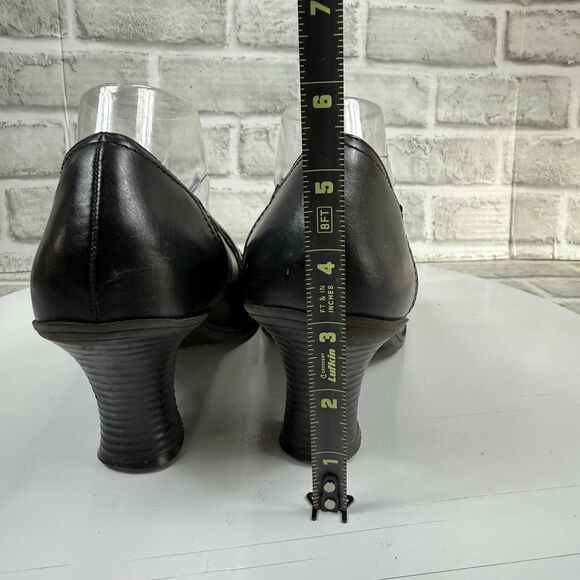 Mudd Vintage Yatima Women's 10 Chunky Platform Bow Oxford Black Block Heels - Picture 7 of 13